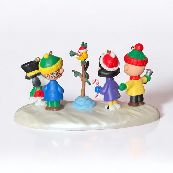 **SOLD**Vintage 1995 Vintage Peanuts NWT Christmas Ornament/Display Complete Set - Picture 4 of 5